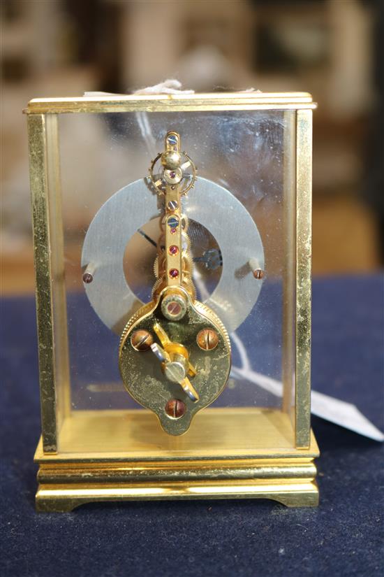 A Jaeger le Coultre desk timepiece height 10cm